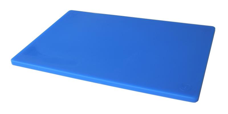 18� x 24� x 1/2� Polyethylene Pre-Cut Blue Rigid Cutting Board